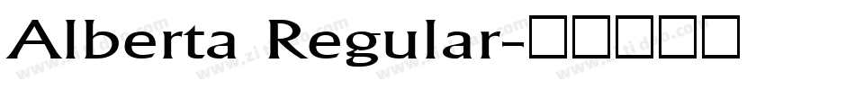 Alberta Regular字体转换